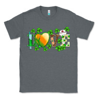 Charcoal Heather st.patrick's nurse love heart stethoscope Classic Tee - BarkalooDesign