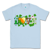 Dusty Blue st.patrick's nurse love heart stethoscope Classic Tee - BarkalooDesign