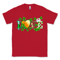 Red st.patrick's nurse love heart stethoscope Classic Tee - BarkalooDesign