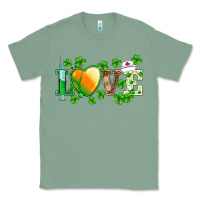 Sage st.patrick's nurse love heart stethoscope Classic Tee - BarkalooDesign