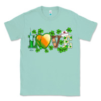 Seafoam st.patrick's nurse love heart stethoscope Classic Tee - BarkalooDesign