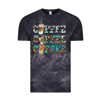 Cloud Black western coffees Vintage Tee - BarkalooDesign