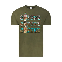 Vintage Olive western coffees Vintage Tee - BarkalooDesign