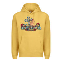 Antique Gold she will not fail psalm christian cross pray Premium Hoodie - NancyCooperArtShop