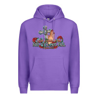 Purple she will not fail psalm christian cross pray Premium Hoodie - NancyCooperArtShop