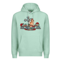 Seafoam she will not fail psalm christian cross pray Premium Hoodie - NancyCooperArtShop