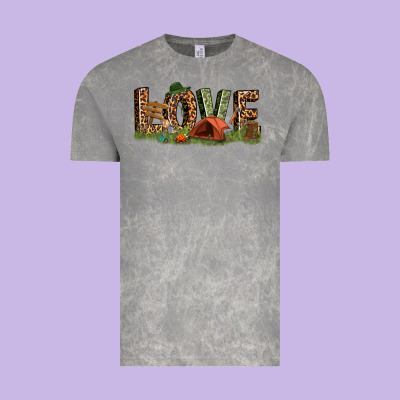 Love Camping Vintage Tee Designed By Texasbilliewilder