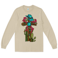 Mushroom cross gemstone cactus roses cowboy hat Long Sleeve Tee - RanaPortraitStore