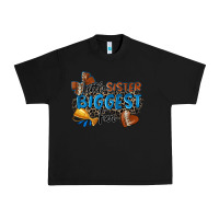 Black little sister biggest fan football Urban Heavy Tee - Zillion Design Studio