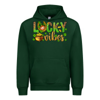 Forest Green St. Patricks day lucky vibes Urban Hoodie - BundleAndBundleShop