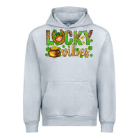 Heather Grey St. Patricks day lucky vibes Urban Hoodie - BundleAndBundleShop