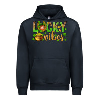 Navy St. Patricks day lucky vibes Urban Hoodie - BundleAndBundleShop
