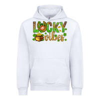White St. Patricks day lucky vibes Urban Hoodie - BundleAndBundleShop