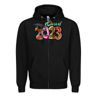 Black class of 2023 Zipper Hoodie - RacoonDesign