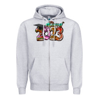 Heather Grey class of 2023 Zipper Hoodie - RacoonDesign