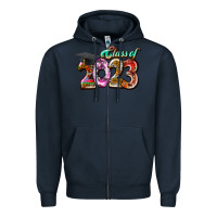 Navy class of 2023 Zipper Hoodie - RacoonDesign