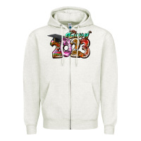 Oatmeal Heather class of 2023 Zipper Hoodie - RacoonDesign