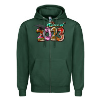 Sports Green class of 2023 Zipper Hoodie - RacoonDesign