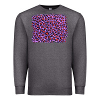 Charcoal Heather lilac leopard with red glitter Premium Sweatshirt - Artiststas