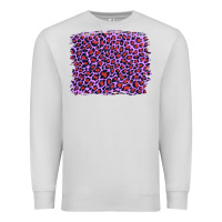 Dove Grey lilac leopard with red glitter Premium Sweatshirt - Artiststas