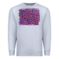 Heather Grey lilac leopard with red glitter Premium Sweatshirt - Artiststas