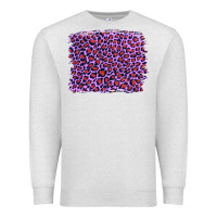 Oatmeal Heather lilac leopard with red glitter Premium Sweatshirt - Artiststas