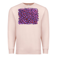 Pale Pink lilac leopard with red glitter Premium Sweatshirt - Artiststas