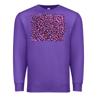 Purple lilac leopard with red glitter Premium Sweatshirt - Artiststas