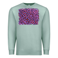 Seafoam lilac leopard with red glitter Premium Sweatshirt - Artiststas
