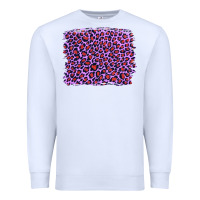 White lilac leopard with red glitter Premium Sweatshirt - Artiststas