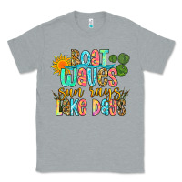 Heather Grey boat waves sun rays lake days Classic Tee - Zillion Design Studio