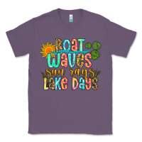 Lavender boat waves sun rays lake days Classic Tee - Zillion Design Studio