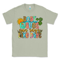Matcha boat waves sun rays lake days Classic Tee - Zillion Design Studio