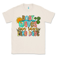 Natural boat waves sun rays lake days Classic Tee - Zillion Design Studio