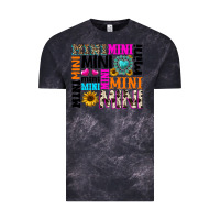 Cloud Black mini gemstone sunflower Vintage Tee - texasbilliewilder