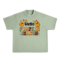 Oil Green hello pumpkin season Urban Heavy Tee - BarkalooDesign