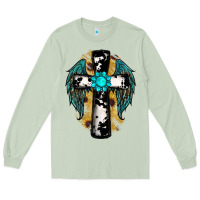 Matcha cross gemstone wings Long Sleeve Tee - RanaPortraitStore