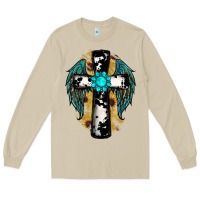 Mushroom cross gemstone wings Long Sleeve Tee - RanaPortraitStore