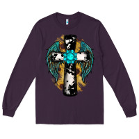 Plum cross gemstone wings Long Sleeve Tee - RanaPortraitStore