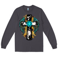 Smoke cross gemstone wings Long Sleeve Tee - RanaPortraitStore