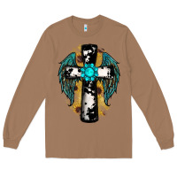 Toasted Coconut cross gemstone wings Long Sleeve Tee - RanaPortraitStore
