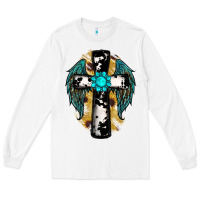 White cross gemstone wings Long Sleeve Tee - RanaPortraitStore