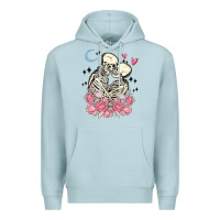 Blue Mist the lovers skeletons Premium Hoodie - MaliasSmallBusiness