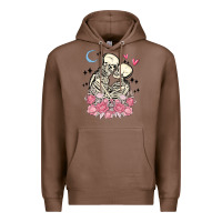 Chestnut the lovers skeletons Premium Hoodie - MaliasSmallBusiness