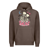 Coffee the lovers skeletons Premium Hoodie - MaliasSmallBusiness