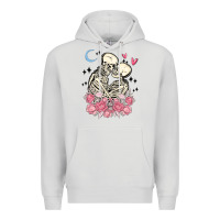 Dove Grey the lovers skeletons Premium Hoodie - MaliasSmallBusiness