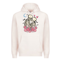 Pale Pink the lovers skeletons Premium Hoodie - MaliasSmallBusiness