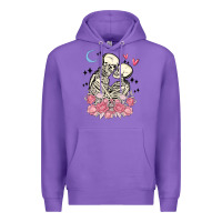 Purple the lovers skeletons Premium Hoodie - MaliasSmallBusiness