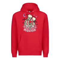 Red the lovers skeletons Premium Hoodie - MaliasSmallBusiness