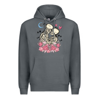 Rock the lovers skeletons Premium Hoodie - MaliasSmallBusiness